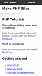 Mobile Screenshot of makephpsites.com